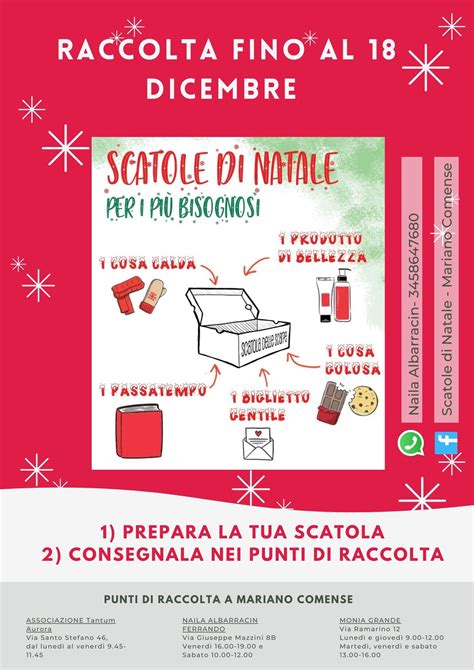 Scatole di Natale per i bisognosi. Guanti, dolci e un 